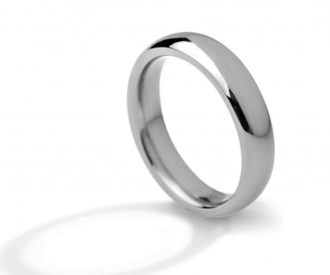 
	Comfort wedding ring 5 mm, natural titanium, polished
