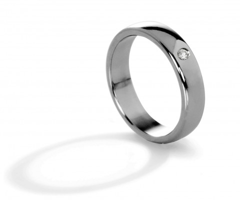 Titanium shop engagement ring